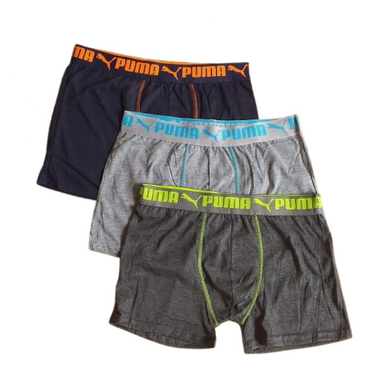 Celana Dalam Boxer Pria CD Sport Bahan Cotton Soft Nike Puma Adidas Isi 3 Pcs [1 Pack]