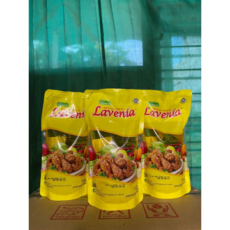 

minyak goreng lavenia 450ml kemasan refill