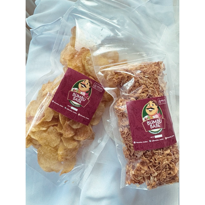 

[PAKET HEMAT] Kentang goreng mixs Bawang Merah Goreng super original tanpa minyak