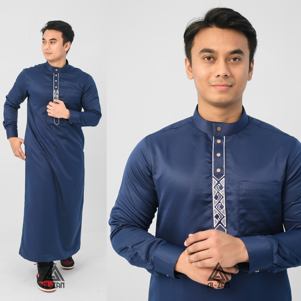 original jubah pria slimfit gamis pria jubbah mewah bordir jubah mewah bordir jubah pria muslim