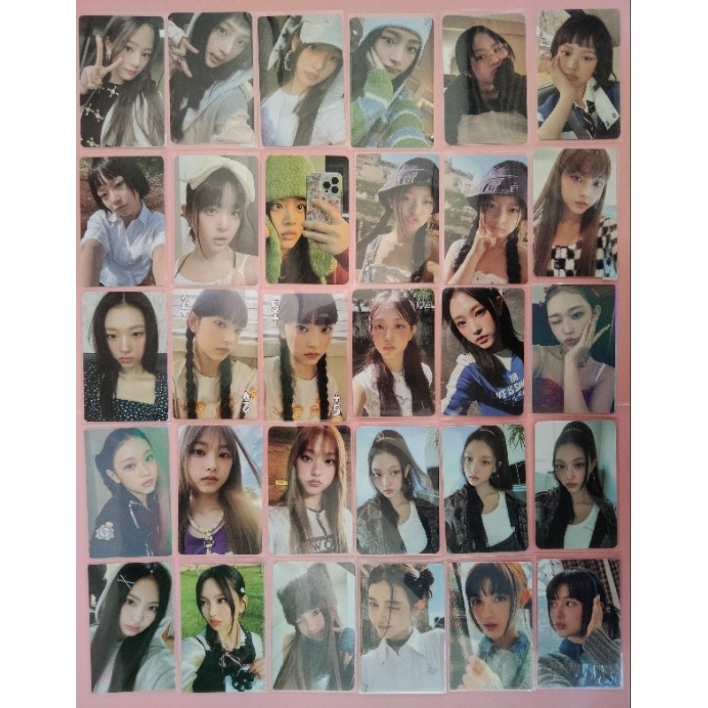 Photocard official New Jeans Hanni bondol, Hanni iPhone, Haerin Linefriends, Danielle Cepol Minji Ha