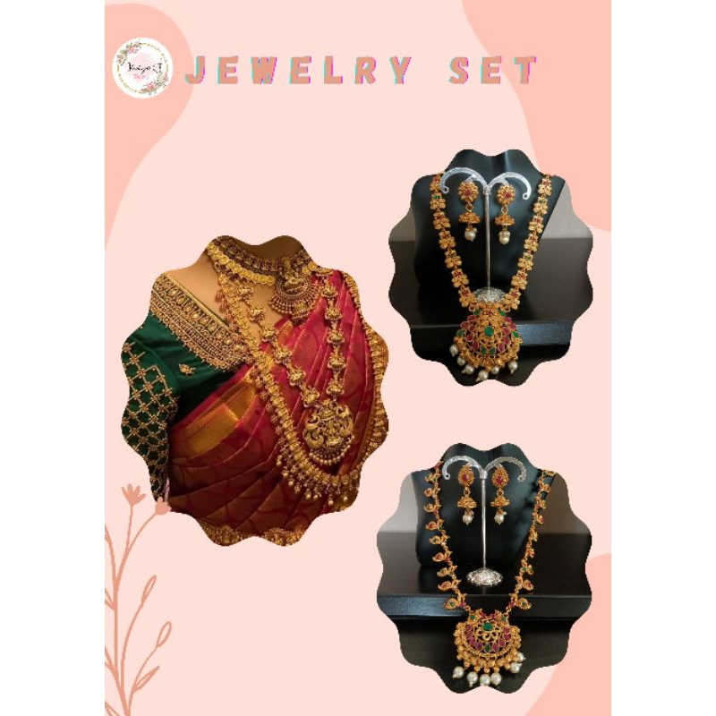 Perhiasan set india / kalung India set / Bridal set