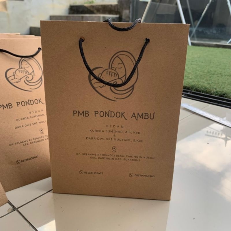 

Paper Bag Coklat Custom Desain Sendiri