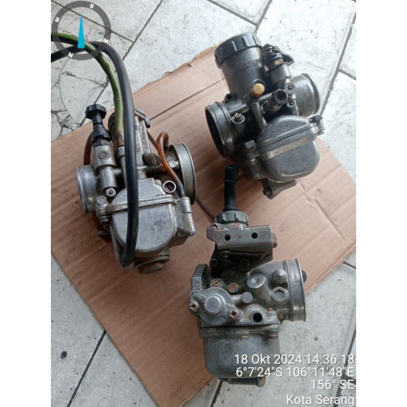 karburator campuran ninja rr new original Supra x 125 original & Keihin kotak semua barang Copotan/ 