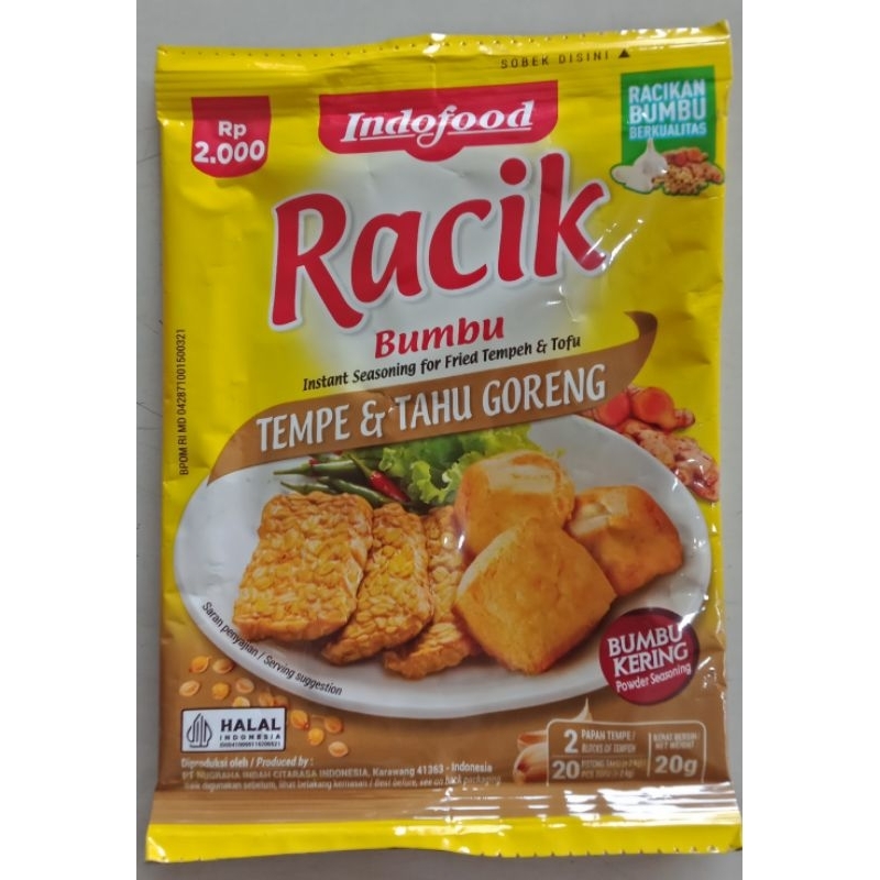 

indofood Bumbu racik rasa tempe dan tahu grg 20gram