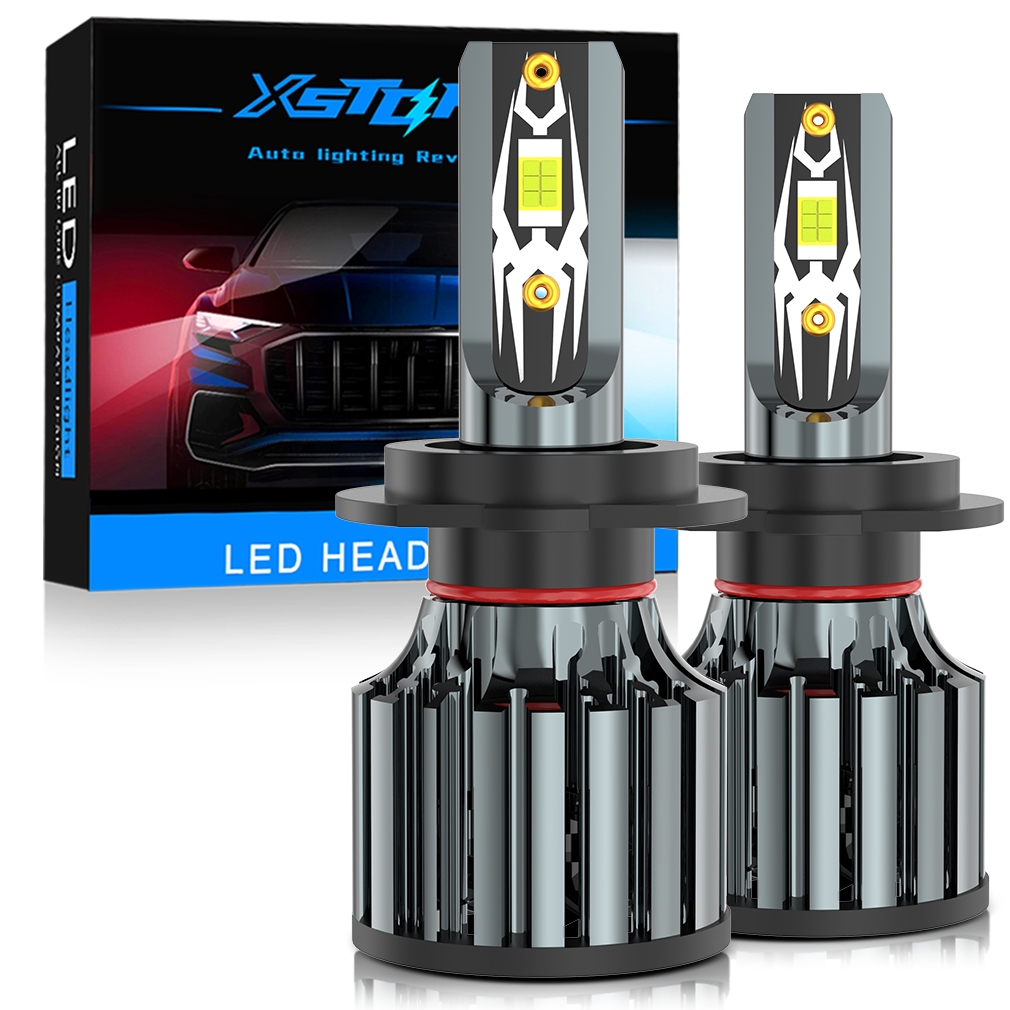 XSTORM 2pcs H4 LED Headlight H7 H11 Canbus 9005 HB3 Led 80w Bulb CSP Light Automobile Turbo Car