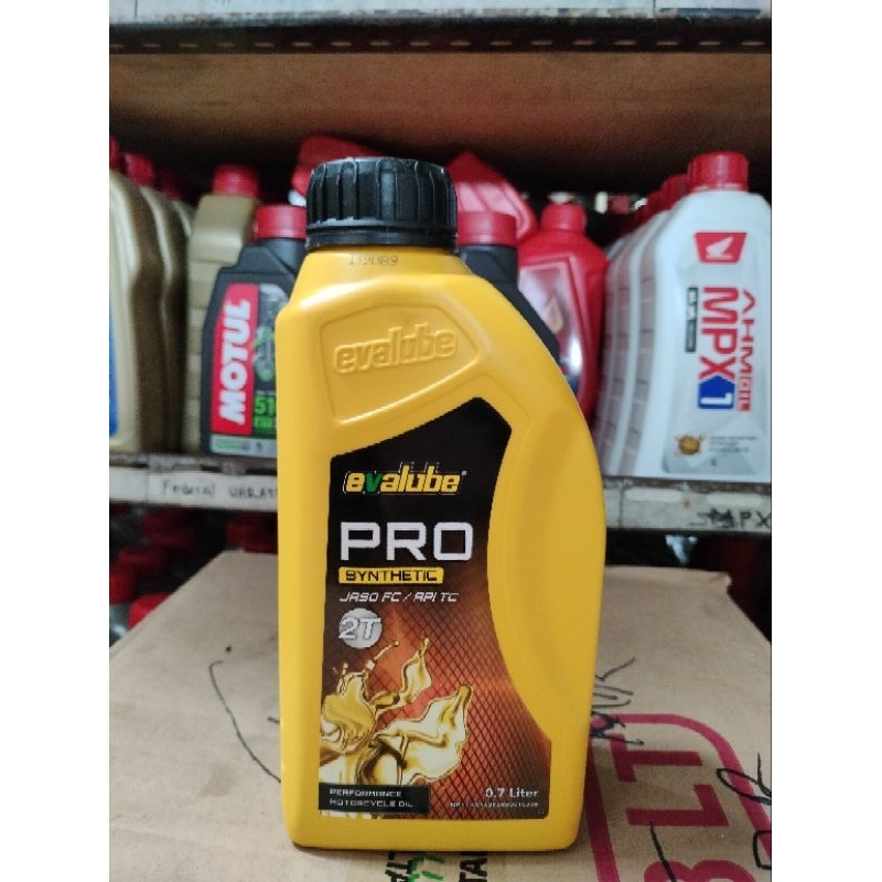 Oli Samping Evalube 2 Tak ORIGINAL Evalube PRO Eva Oil 2T evalubePro 2 TAG kuning 2Tak
