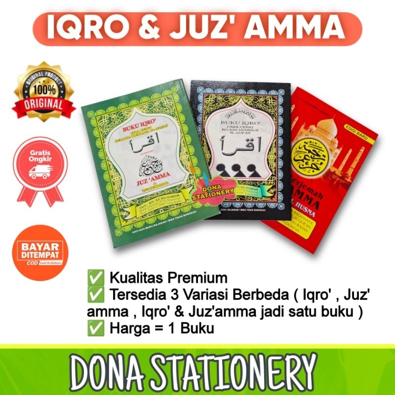 IQRO / IQRO JUZ 'AMMA / JUZ'AMMA / IQRO EDUKASI ANAK / BUKU IQRO