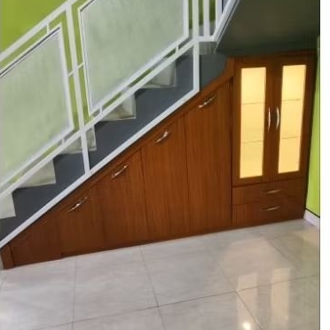 Lemari bawah tangga / kabinet bawah tangga/ box bawah tangga minimalis custom