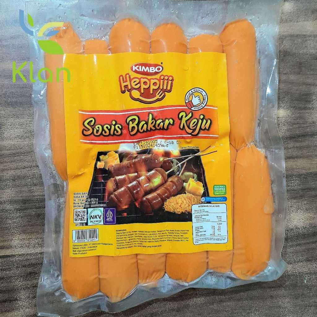 

KIMBO SOSIS BAKAR KEJU / SOSIS SAPI KOMBINASI ISI 12