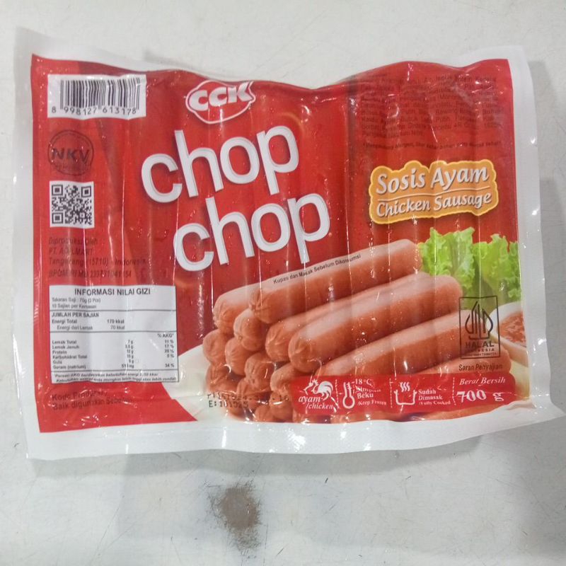 

SOSIS AYAM CHOP-CHOP ISI 30 750GR