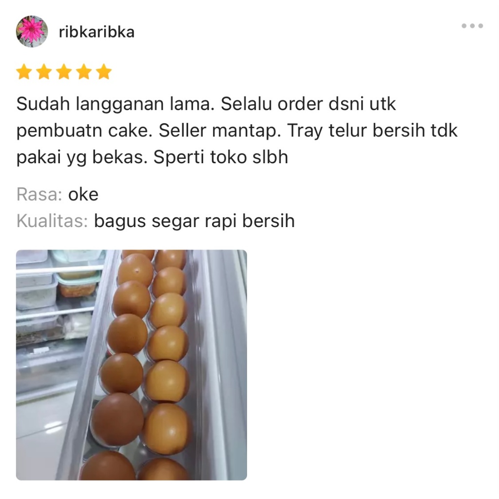 

RB Telur Ayam 1 kg (15 Butir) Negri Fresh