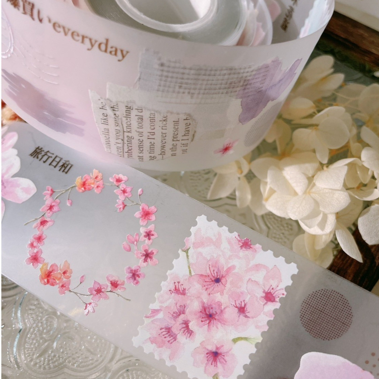 

[New] Rikka Stationary Road to Sakura Blossom PET Tape Sticker Sample