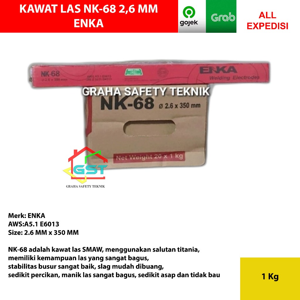 kawat las 2,6mm ENKA NK-68/welding electrode 2,6mm