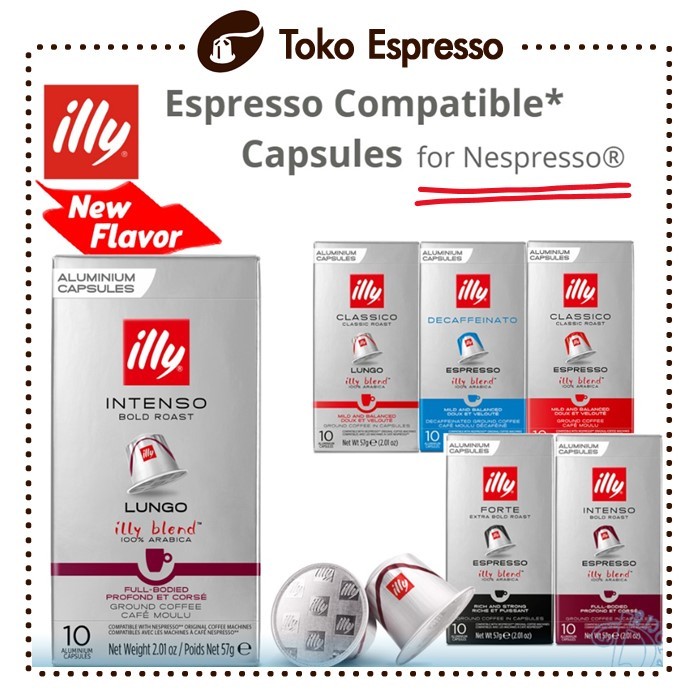 

illy Coffee Capsules Kompatibel untuk Nespresso