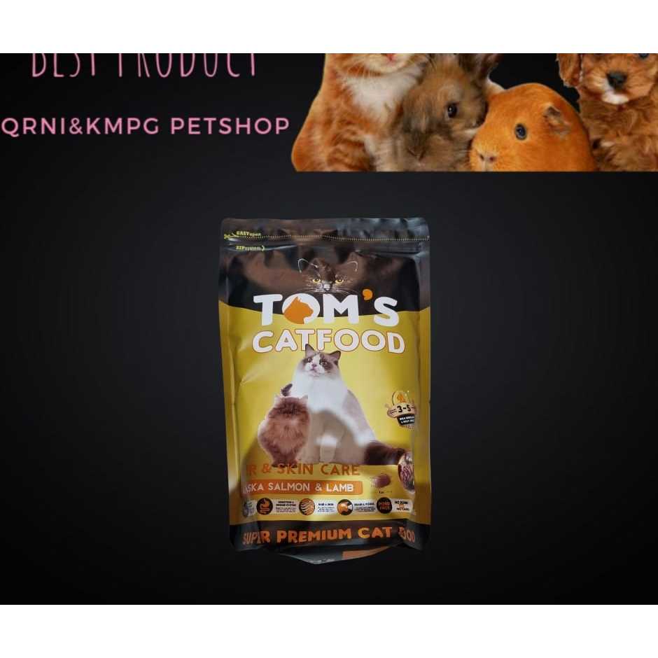 CMK Tom's Cat Food Hair & Skin Care 1.2kg 34% Protein - Toms Dry Food