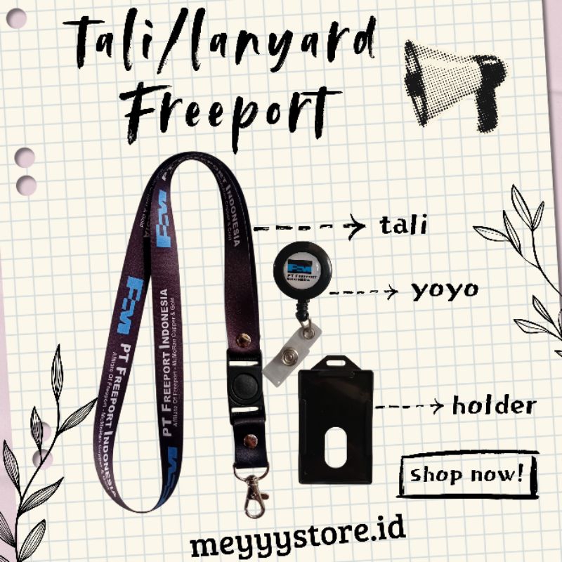 

Tali Id Card / Lanyard FREEPORT Termurahhh!! Ready Stok!!!