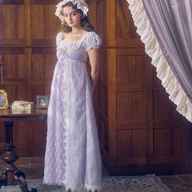 [Lacemade] Monet's Irises Regency Dress - 100% authentic dress from Lacemade