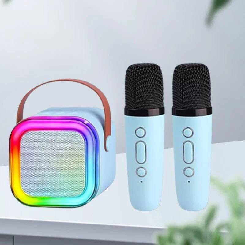 BN- Speaker Bluetooth Karaoke 2 Mic Set/ Speaker Karaoke Stereo Amplifier Party Wireless Mini/Speake