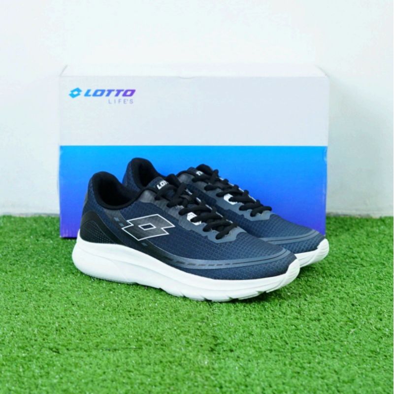 Sepatu Lari Lotto Bucky Black Original