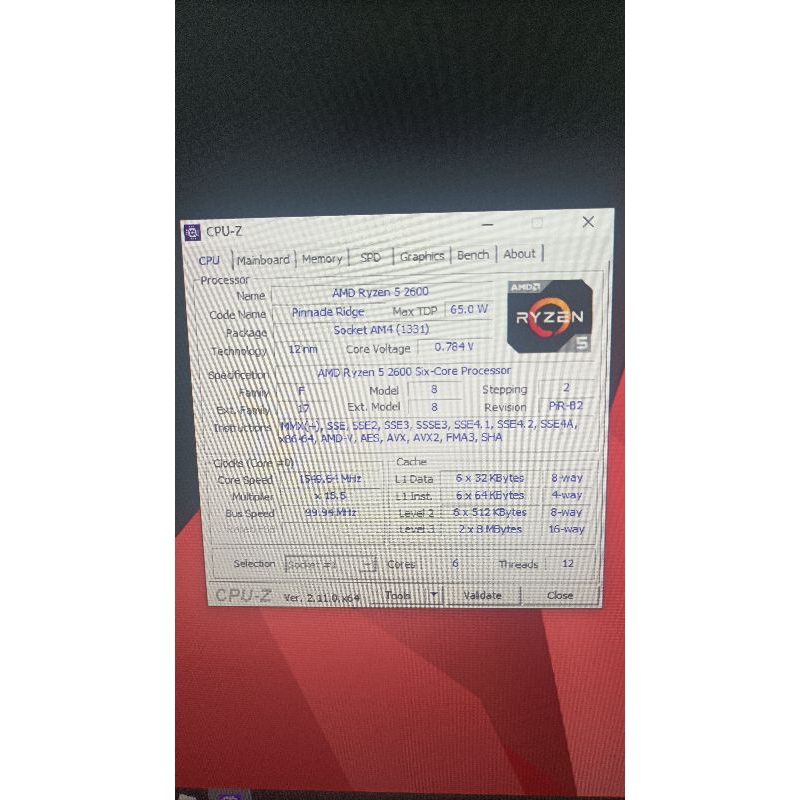 amd ryzen 5 2600