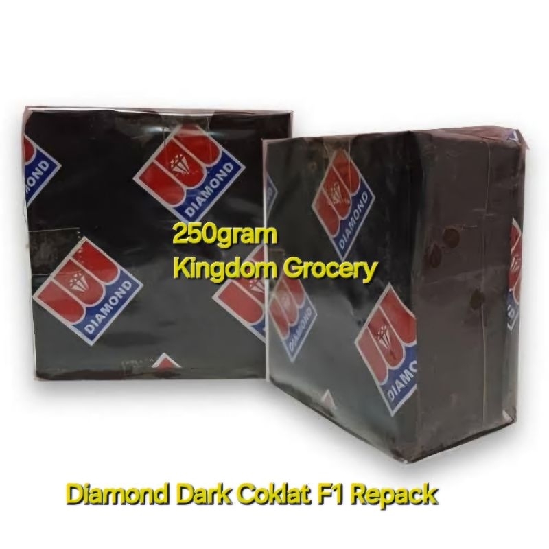 

DIAMOND DARK COKLAT REPACK/COKLAT BATANG/COKLAT BLOCK REPACK 250GRAM