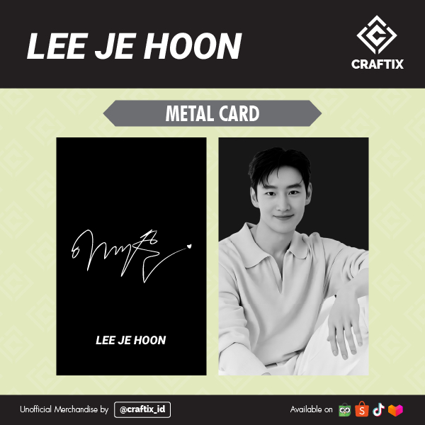 Photocard Lee Je Hoon Kartu Idol Metal Card