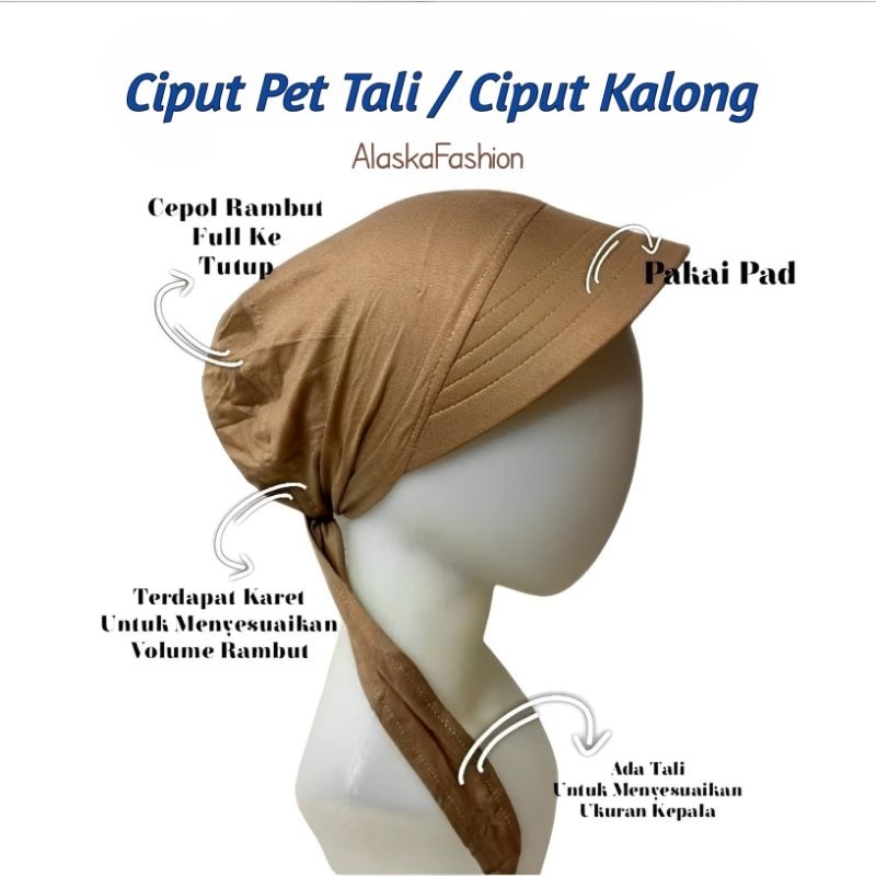 Ciput Pet Tali Anti Letoy / Ciput Kalong / Ciput Pet Tali Kaos Rayon / Ciput Pet