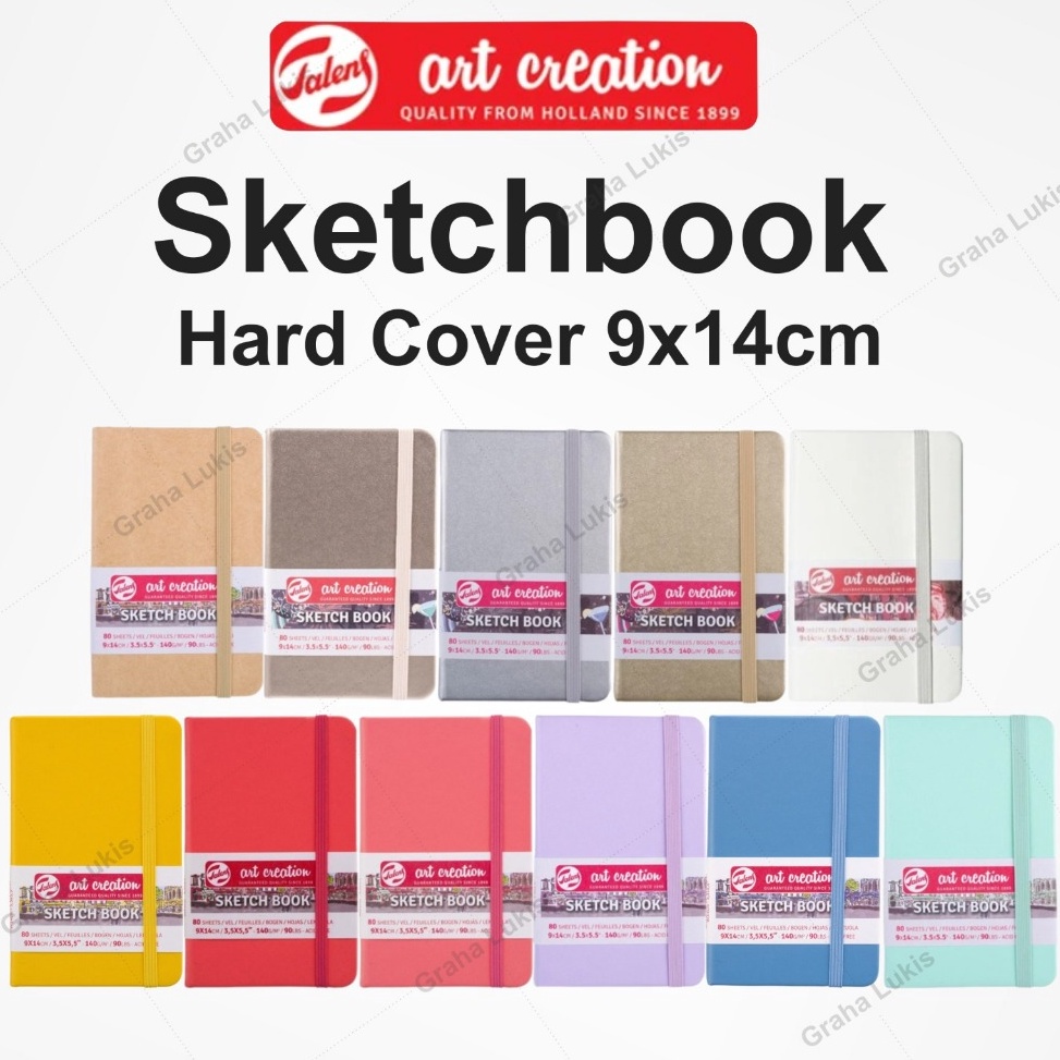 

KODE D89H Talens Art Creation Sketch Book 9x14 Hard Cover Sketchbook Hard Cover 9x14cm