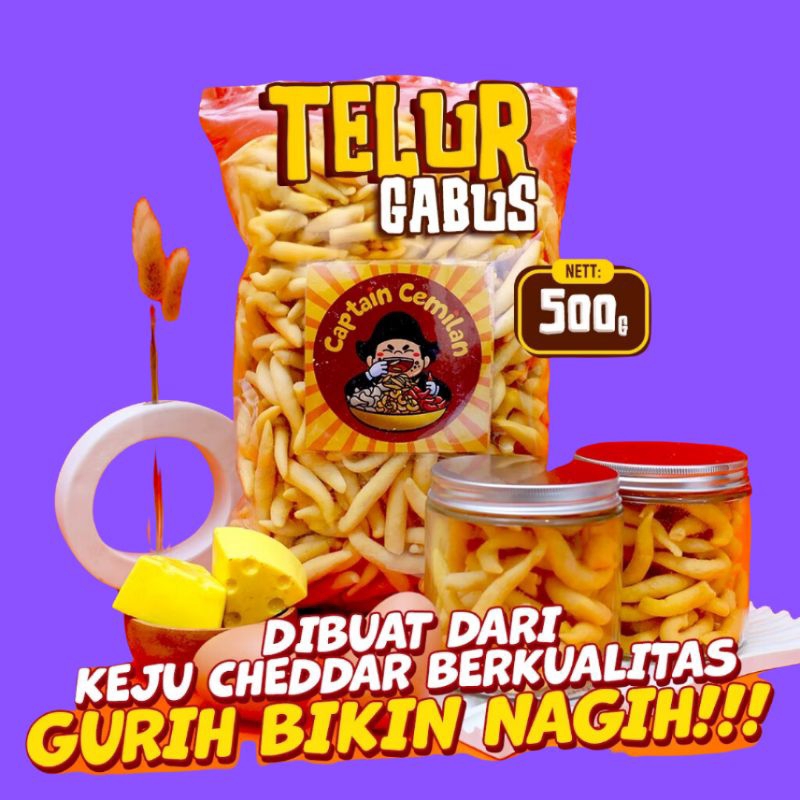 

telor gabus asli super gurih dan renyah 500g