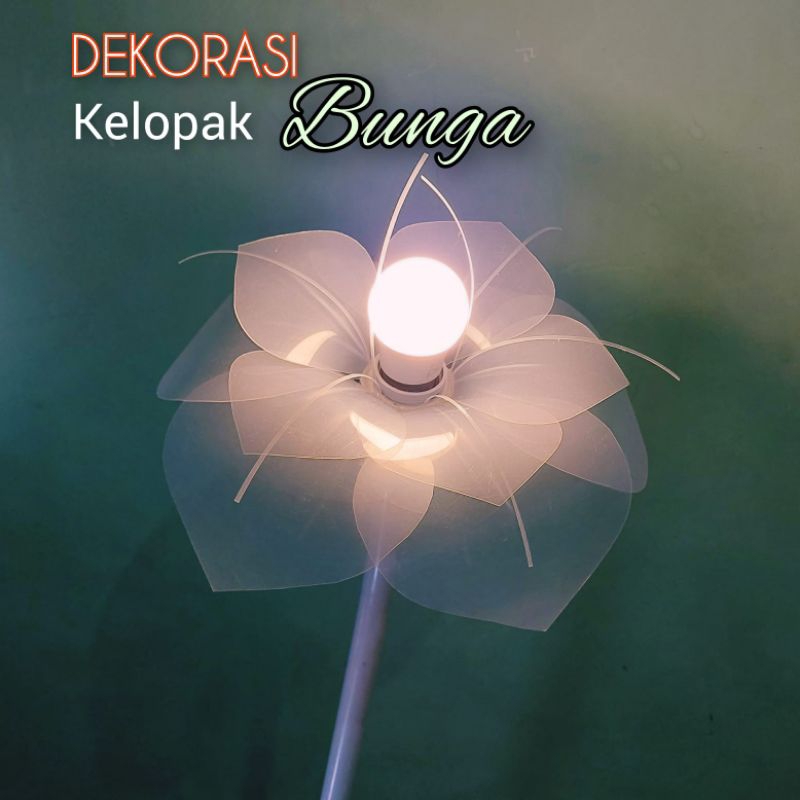 kelopak bunga lampu dekorasi