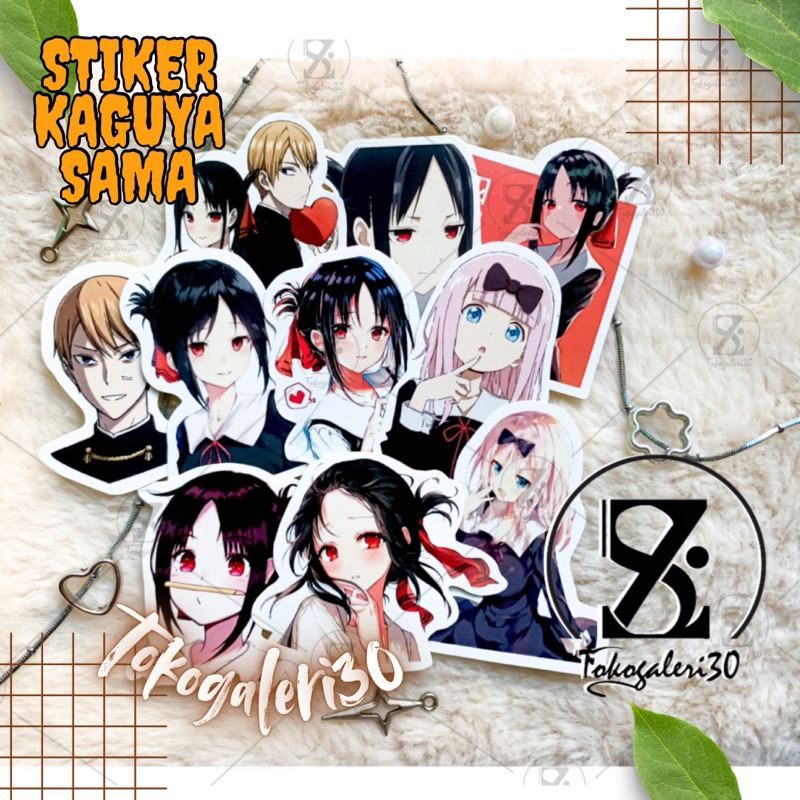 

STIKER KAGUYA SAMA STIKER ANIME LOVE IS WAR ISI 25PCS SUDAH CUTTING