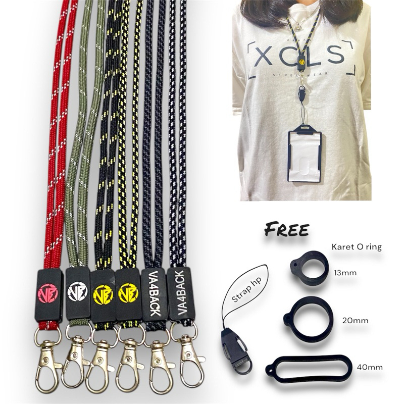 

Tali Lanyard Hp ,Bisa Untuk Hp ,Gantungan Kunci ,Id card Holder ,Dll Multifungsi