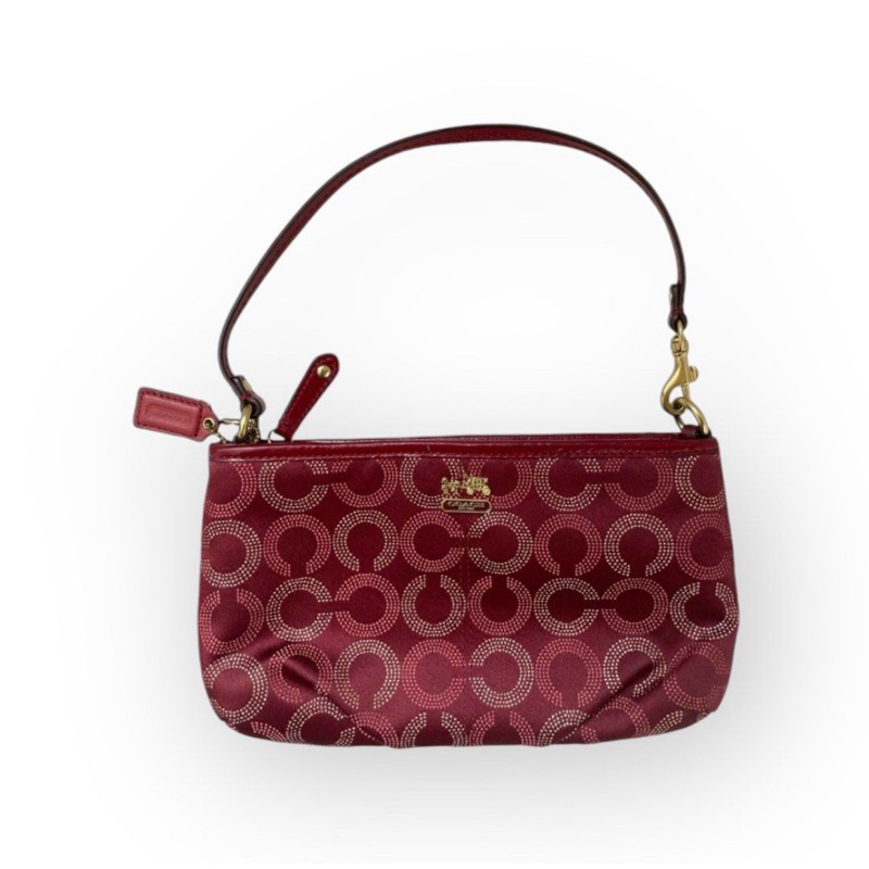 preloved coach ashley signature pochette bag authentic