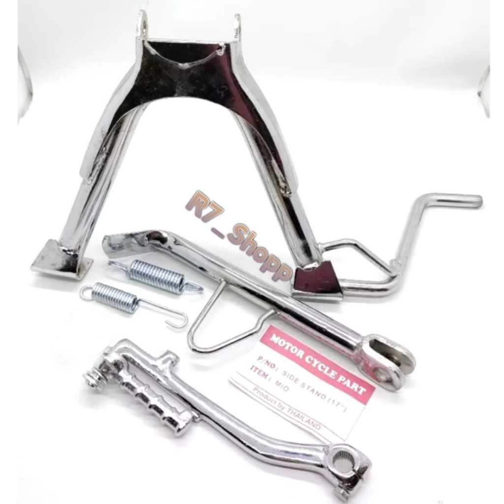 Baru Standar Tengah Ring 17 + Standar Samping Ring 17 + Selahan Universal Mio Smile Mio Sporty Mio