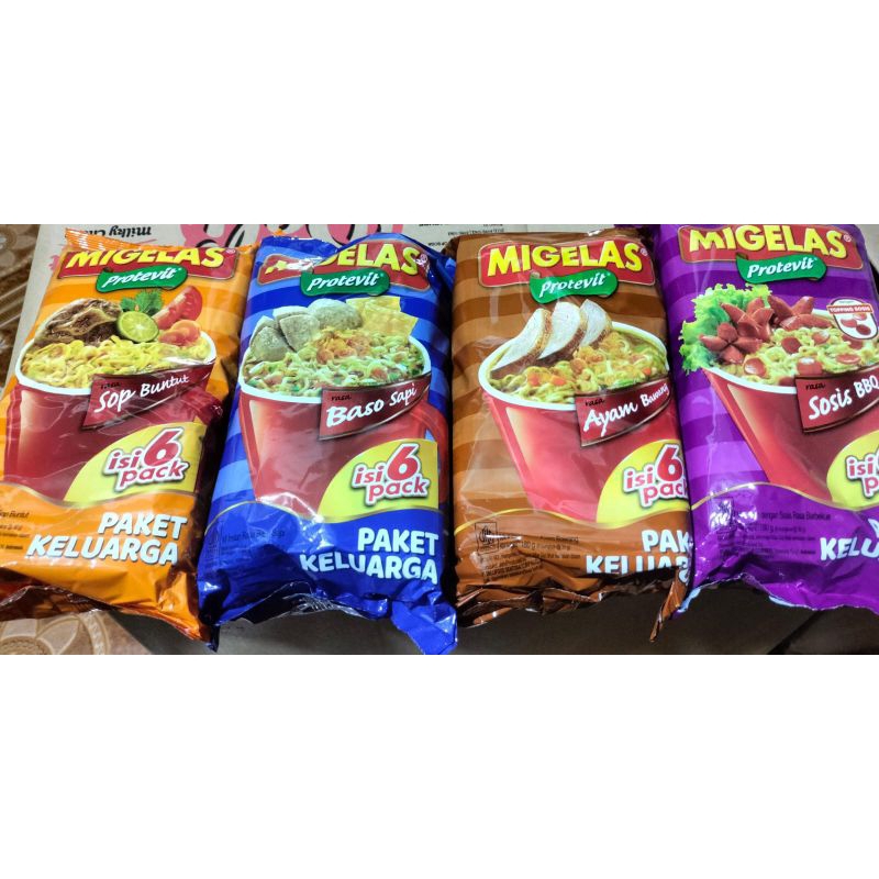 

Mi gelas paket keluarga isi 6pcs