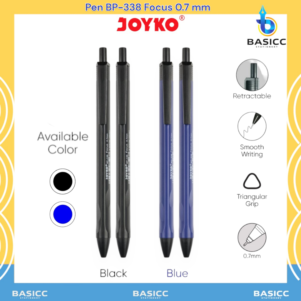 

Joyko Ball Pen Pulpen Pena BP-338 Vokus 0.7 mm @ 1 Pen