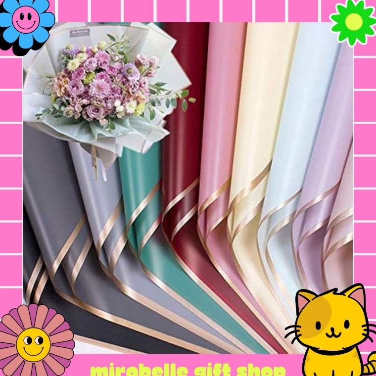 

Murah Spesial Mirabelle 1 PACK 2 LEMBAR Cellophane Kertas Buket Murah MOTIF 4
