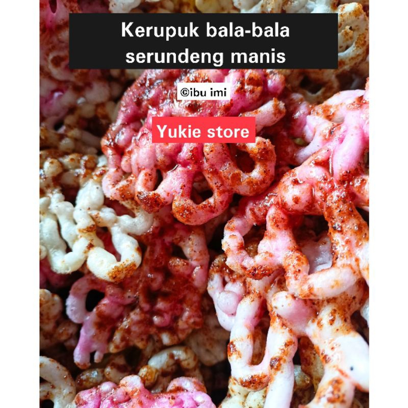 

Kerupuk melarat khas Cirebon kerupuk pasir BALA-BALA SERUNDENG MANIS