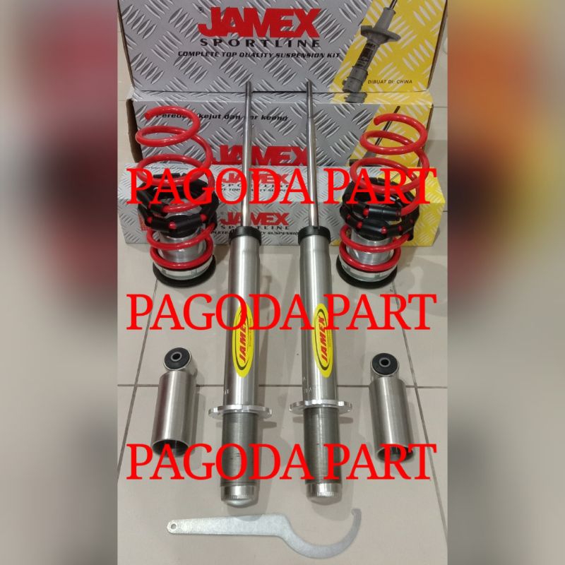 SHOCK COIL OVER JAMEX ADJUSTABLE CEPER / TINGGI JAZZ RS / NEW JAZZ BELAKANG ORIGINAL