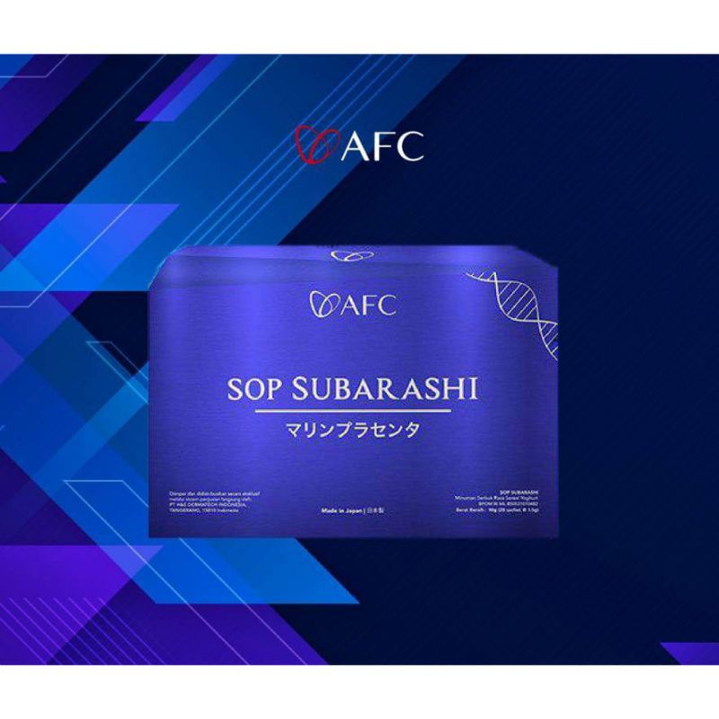 SOP SUBARASHII 1 BOX ISI 28 SACHET SUPLEMEN AFC ORI SOP SUBARASHII