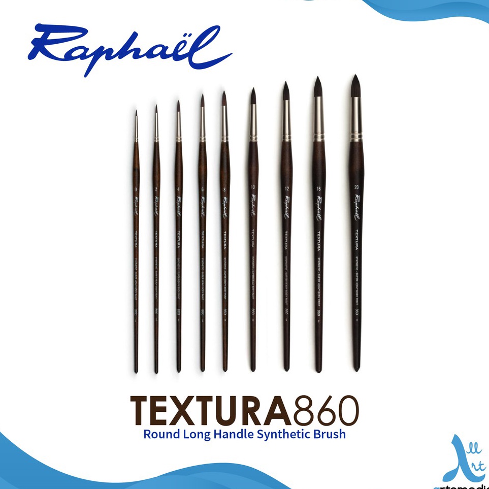 

KODE R16N Raphael 86 Round Textura Synthetic Brush Long Handle
