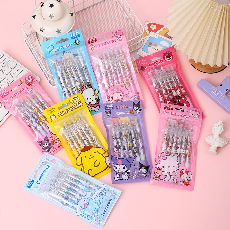 

COD 6PCS PULPEN LABUBU GEL MEKANIK 0.5MM / BALLPOINT MEKANIK FS