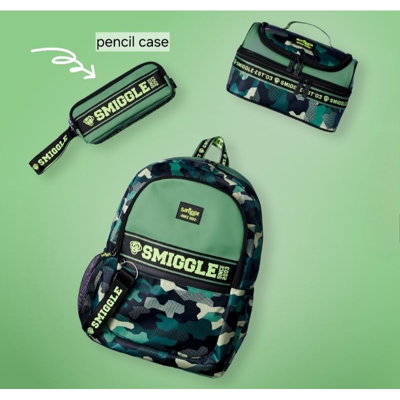 

Smiggle Smiggler Oblong Pencil Case - warna Khaki