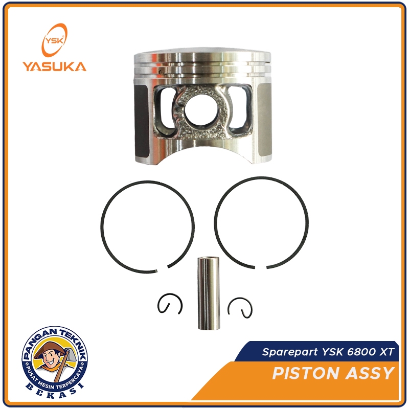 PISTON ASSY YSK 6800 XT | SPAREPART MESIN CHAINSAW YSK 6800 XT YASUKA