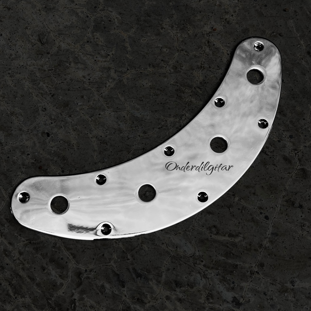 CONTROL PLATE MUSICMAN STINGRAY BASS CHROME HC-005