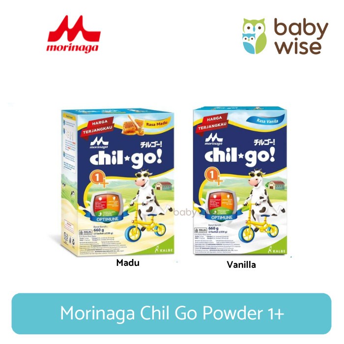 Morinaga Chil Go Powder 1+ - Susu Bubuk Anak Bayi 1-3 Tahun