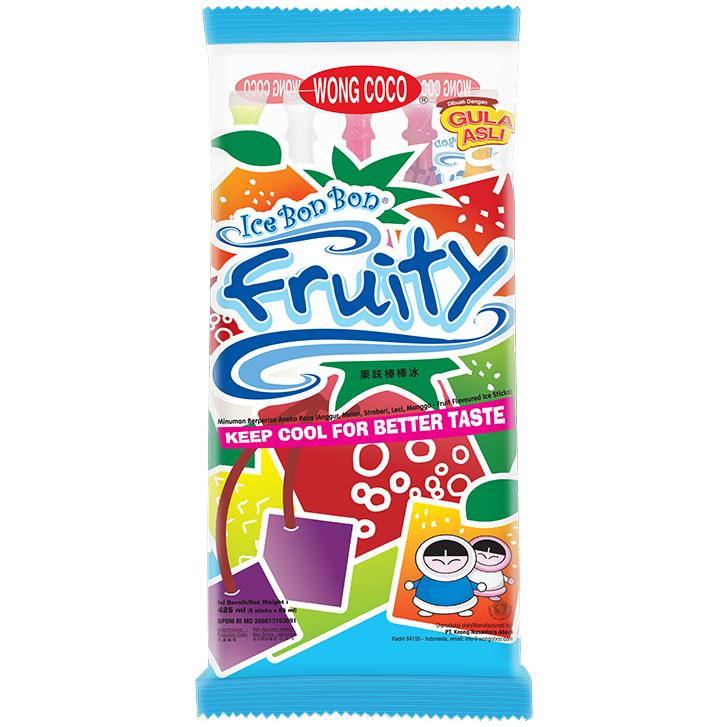 

Wong Coco Es Bon Bon Fruity Aneka Rasa 5 x 85 g