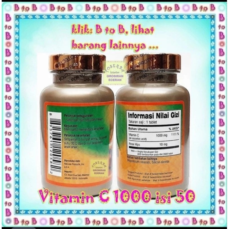 Sea Quill Vitamin C 1000 - Ses Quill vitamin C 1000 isi 50