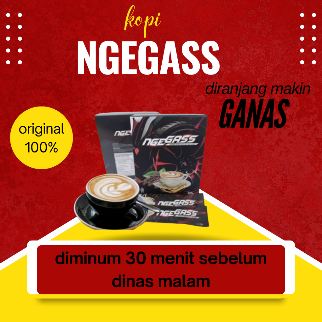 

[PRIVASi] KOPI NGEGASS 1 BOX (ISI 5 SACHET) 100% AMAN